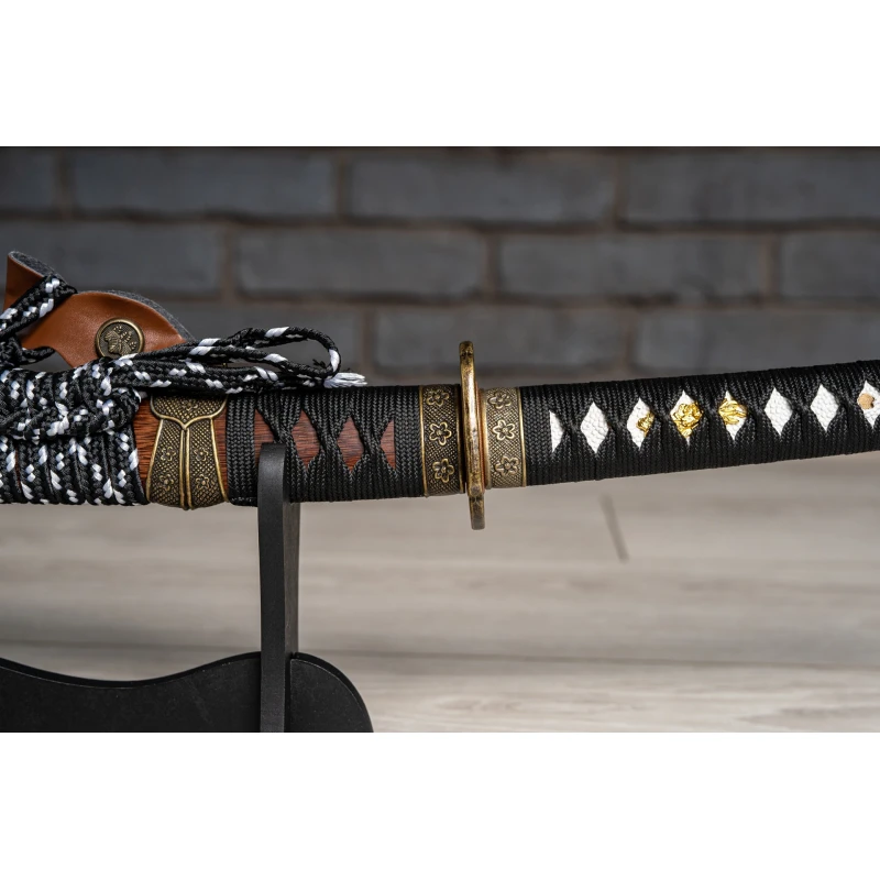 Miecz samurajski Katana stal T10 kuta, hartowana różnicowo gliną 62 HRC No.3