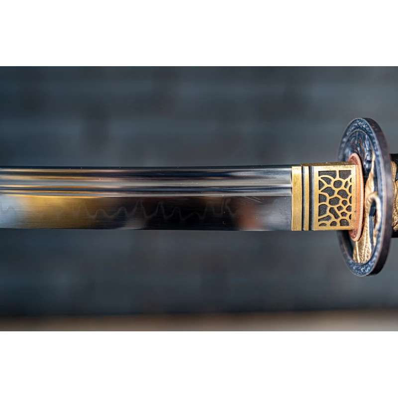 Miecz samurajski Katana stal T10 kuta, hartowana różnicowo gliną 62 HRC No.4