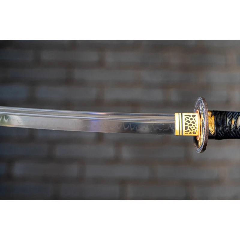 Miecz samurajski Katana stal T10 kuta, hartowana różnicowo gliną 62 HRC No.4