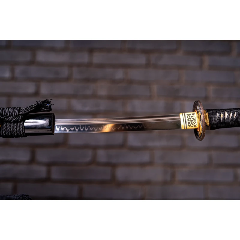 Miecz samurajski Katana stal T10 kuta, hartowana różnicowo gliną 62 HRC No.4