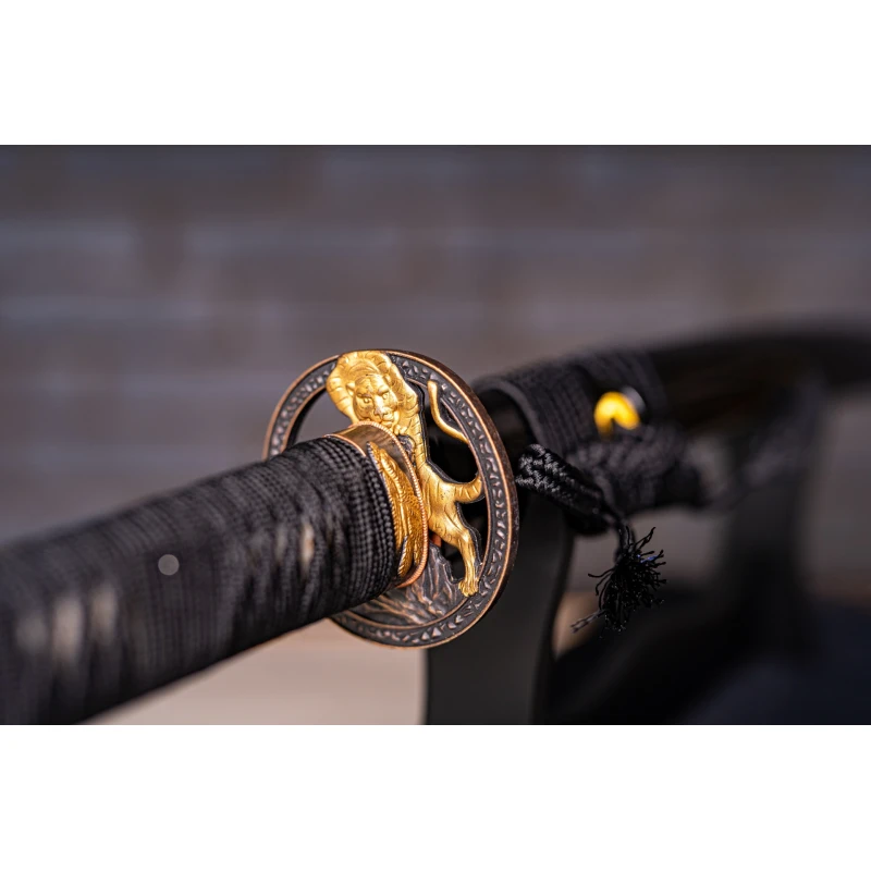 Miecz samurajski Katana stal T10 kuta, hartowana różnicowo gliną 62 HRC No.4