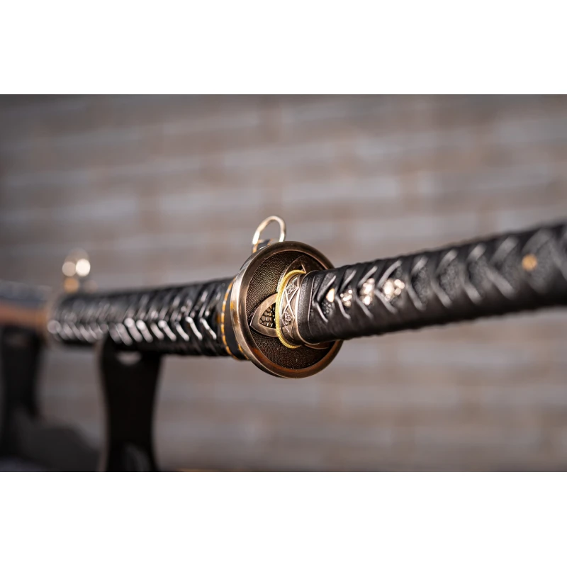 Miecz samurajski Katana stal T10 kuta, hartowana różnicowo gliną 62 HRC No.6