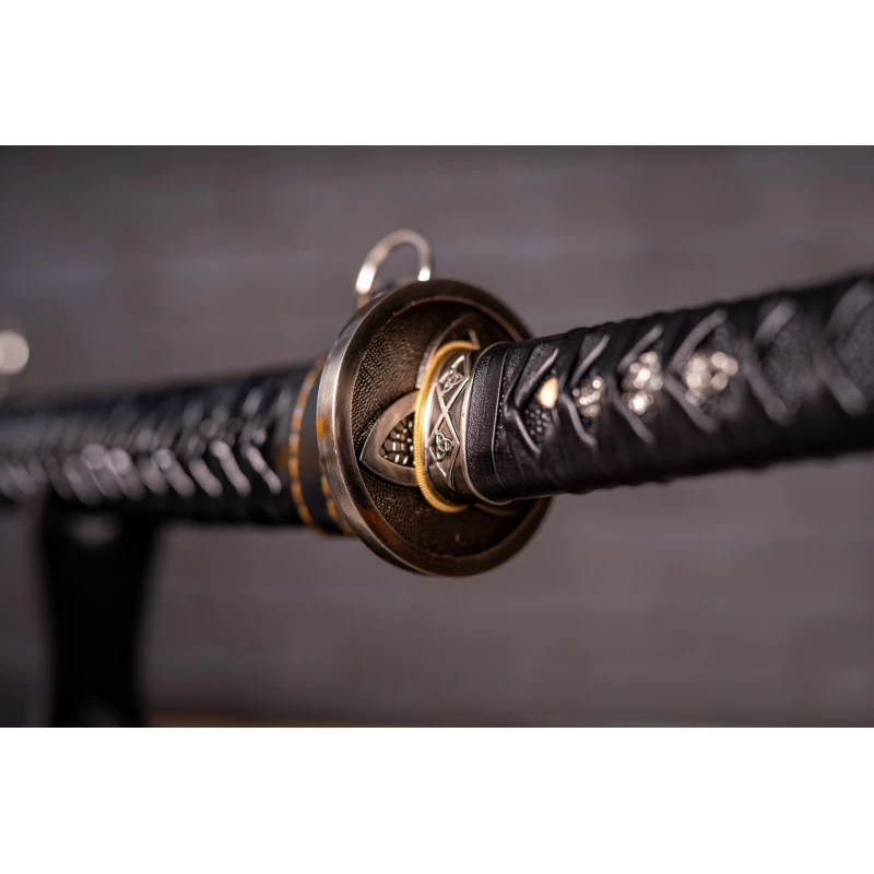 Miecz samurajski Katana stal T10 kuta, hartowana różnicowo gliną 62 HRC No.6