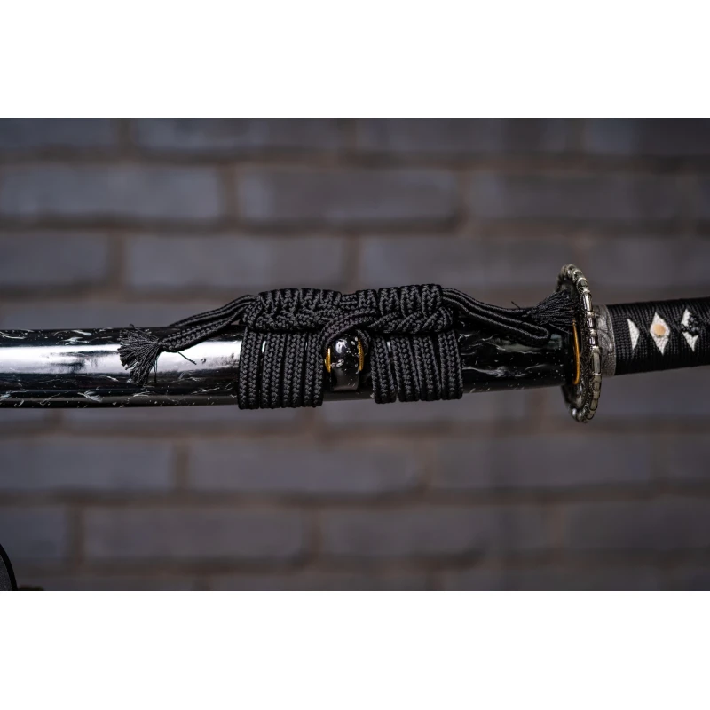 Miecz samurajski Katana ze stali damasceńskiej T10 kuta 55–58 HRC No.2