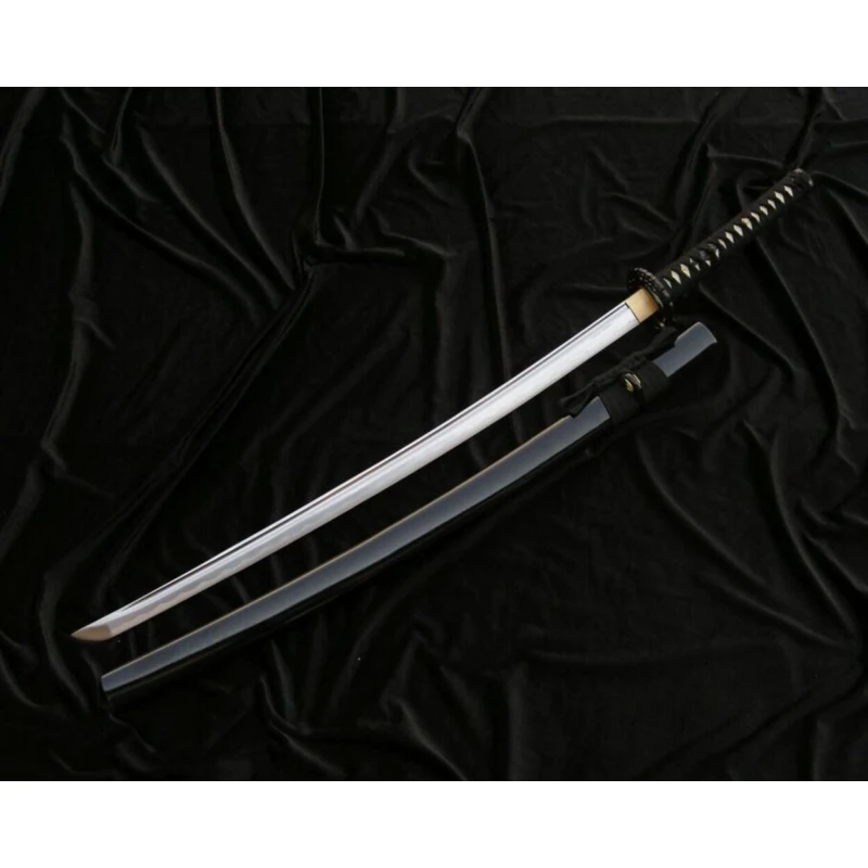 Miecz samurajski ostry, katana 5KN5-420 do treningu cięć + stojak