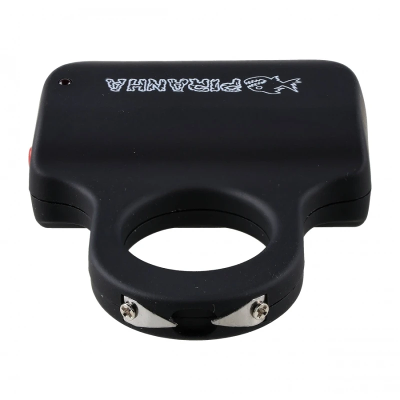 Mini Paralizator skryty w ręce, dyskretny USB Piranha Ring Shocker 2 mln V