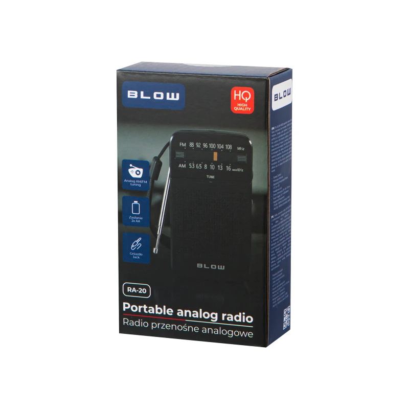 Radio analogowe BLOW RA20 z wyjściem słuchawkowym minijack