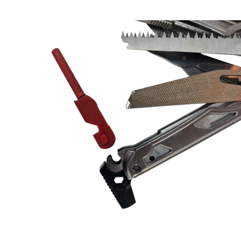 Multitool AZYMUT Giewon FS Fire Starter H2038A - survivalowy 19 narzędzi, krzesiwo, gwizdek, kabura 