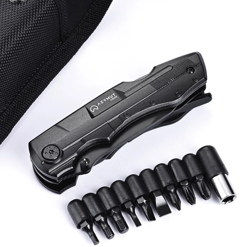 Multitool AZYMUT Gron, 11 narzędzi,  9 bitów, kabura H-P224052