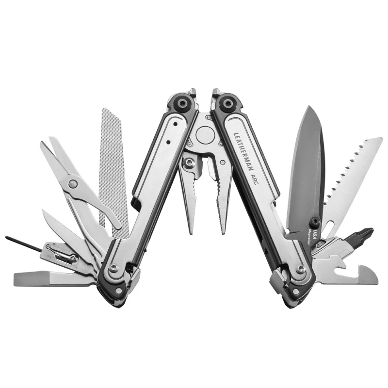 Multitool Leatherman ARC z nożem ze stali CMP kabura i bity