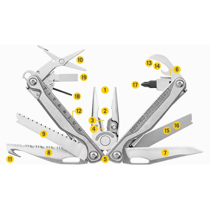 Multitool Leatherman Charge TTI PLUS 832528 w kaburze