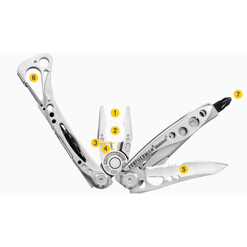 Multitool Leatherman Skeletool Black Topo - limitowana wersja