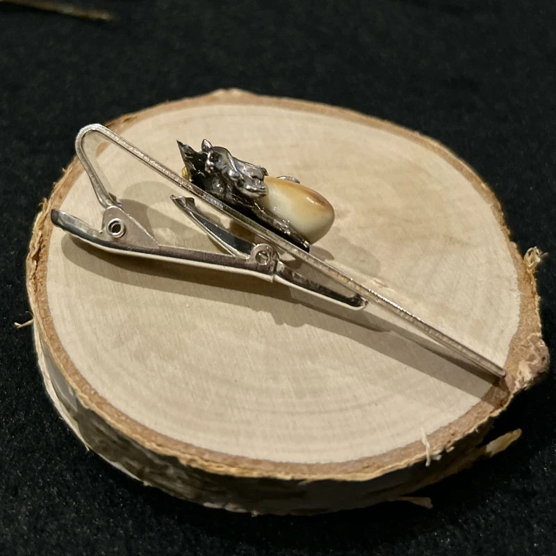 Myśliwska Spinka do krawata myśliwskiego czyste srebro 925 z grandlem