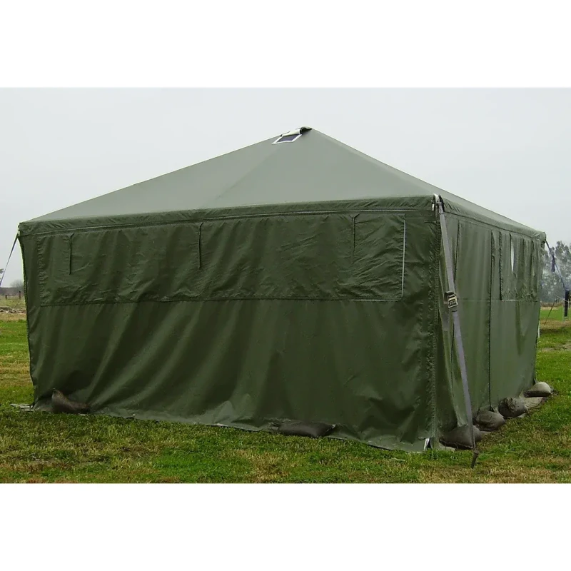 Namiot humanitarny CELINA HGPTS kryzysowy dla służb, obrony cywilnej - zielony khaki