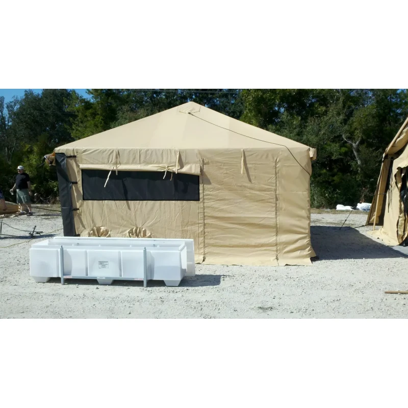 Namiot humanitarny CELINA HGPTS kryzysowy dla służb, obrony cywilnej - zielony khaki