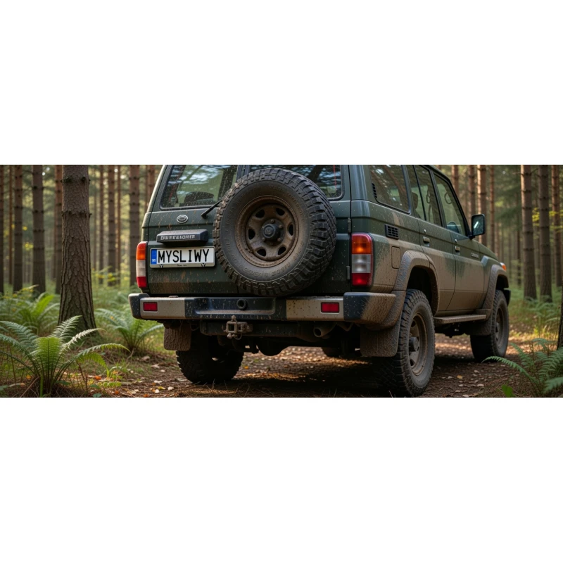 Nietuzinkowy prezent dla myśliwego - Ramka do tablicy rejestracyjnej "Darz bór" 1 szt