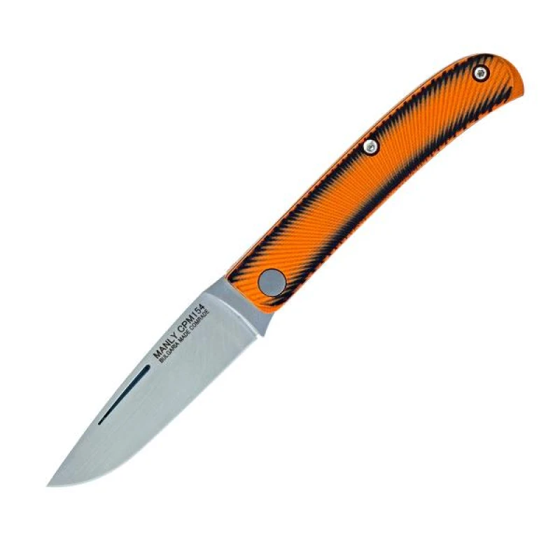 Nóż Manly Comrade D2 HRC 59/61 black & orange