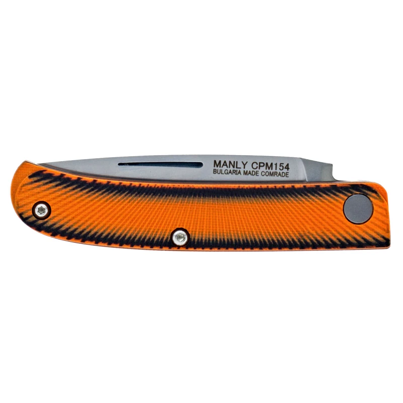 Nóż Manly Comrade D2 HRC 59/61 black & orange