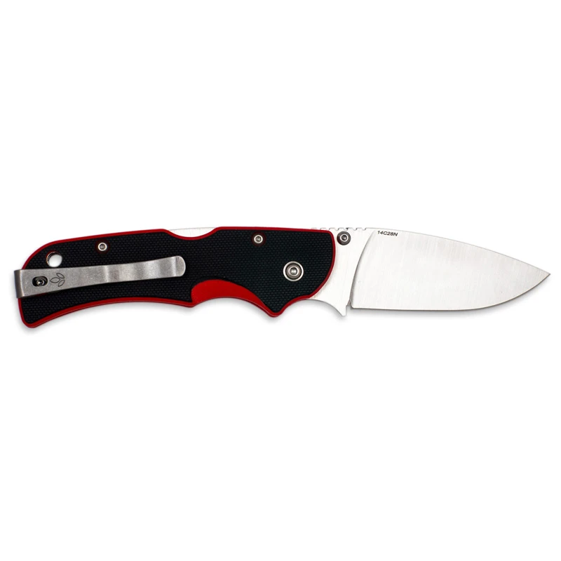 Nóż Manly City CPM S90V 60-62 HRC black red czarno-czerwony