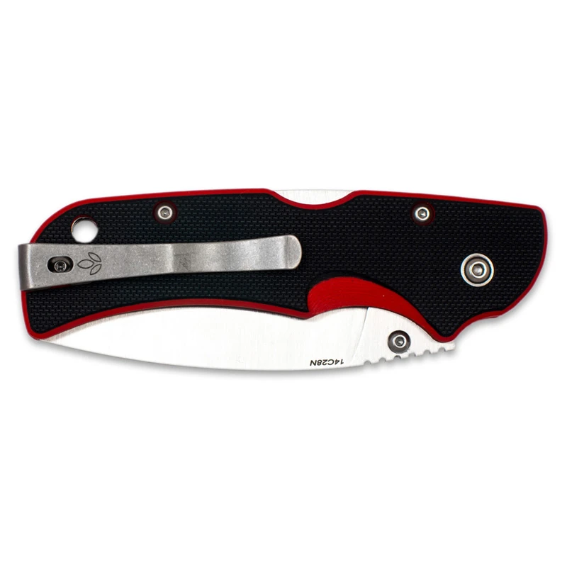 Nóż Manly City CPM S90V 60-62 HRC black red czarno-czerwony