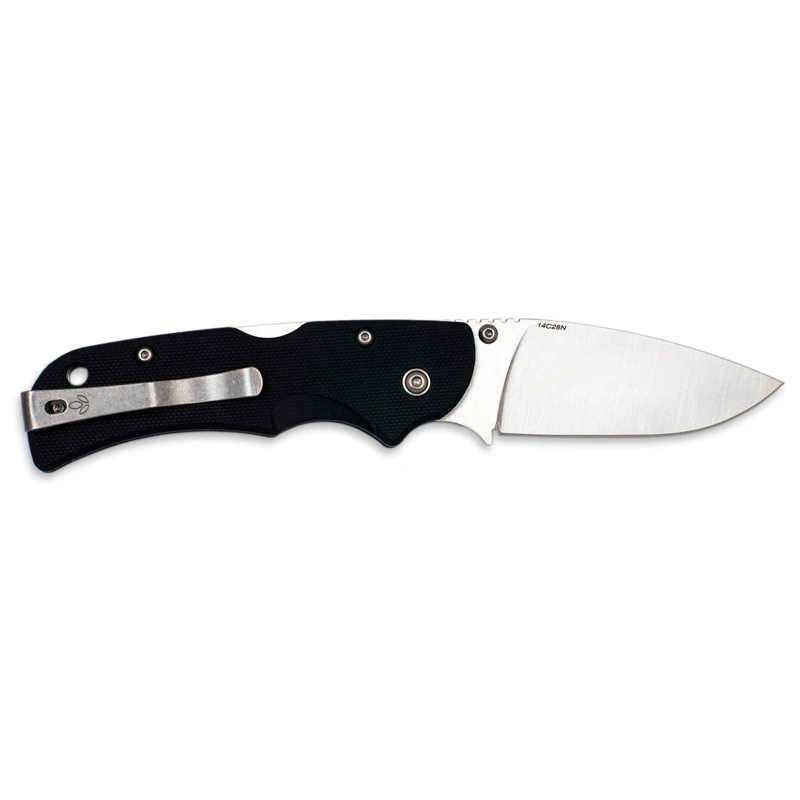 Nóż Manly City CPM S90V flat handle 60-62 HRC black płaski chwyt