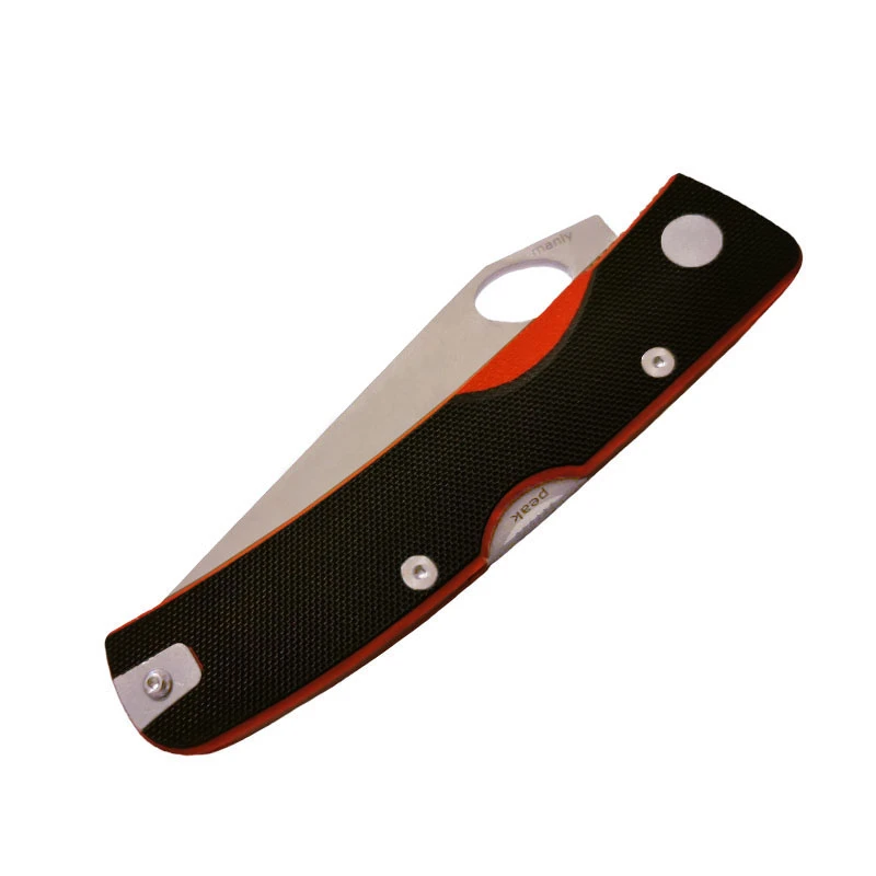 Nóż Manly Peak Black&Red One Hand D2 01ML061 59-61 HRC 