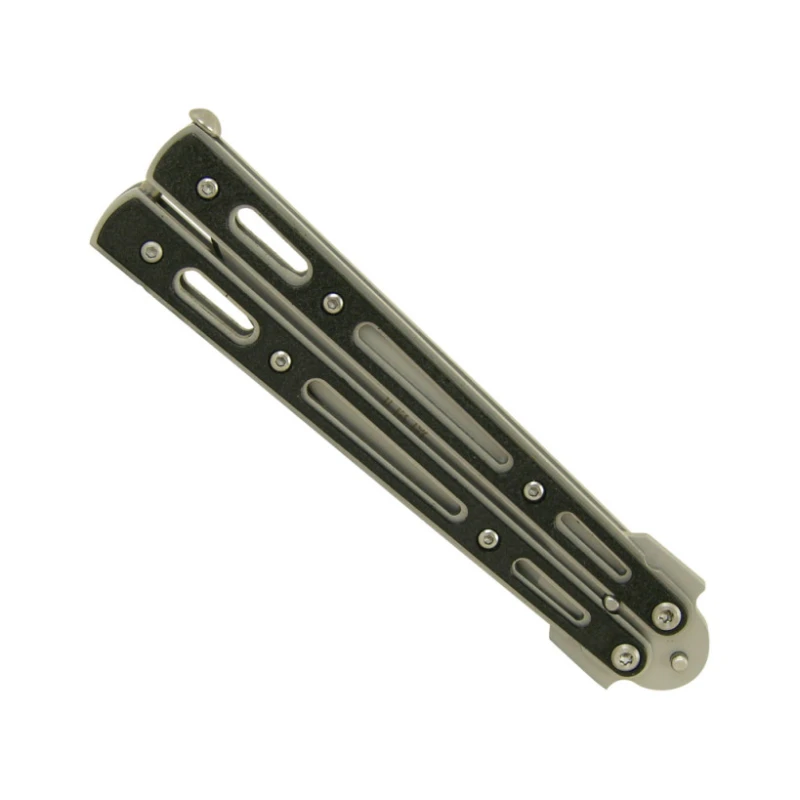 Nóż motylek JKR200 INOX, Balisong, ostrze 10 cm