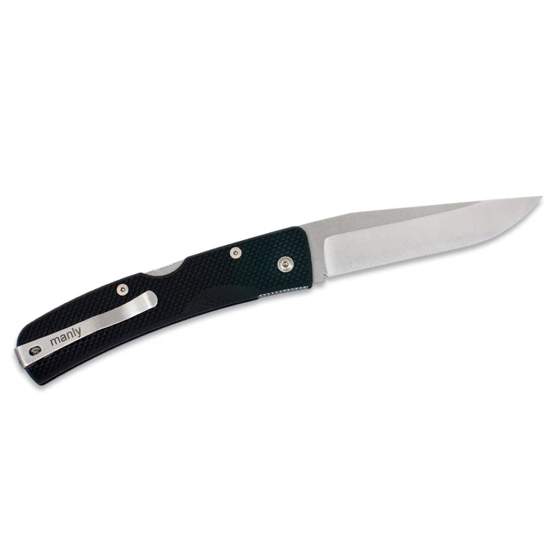 Nóż Manly Peak black Two Hand CPM 154 59-61 HRC