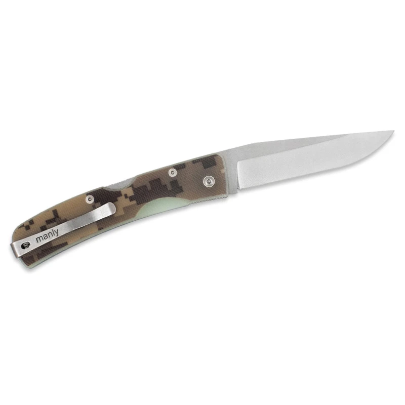 Nóż Manly Peak desert camo Two Hand D2 59-61 HRC