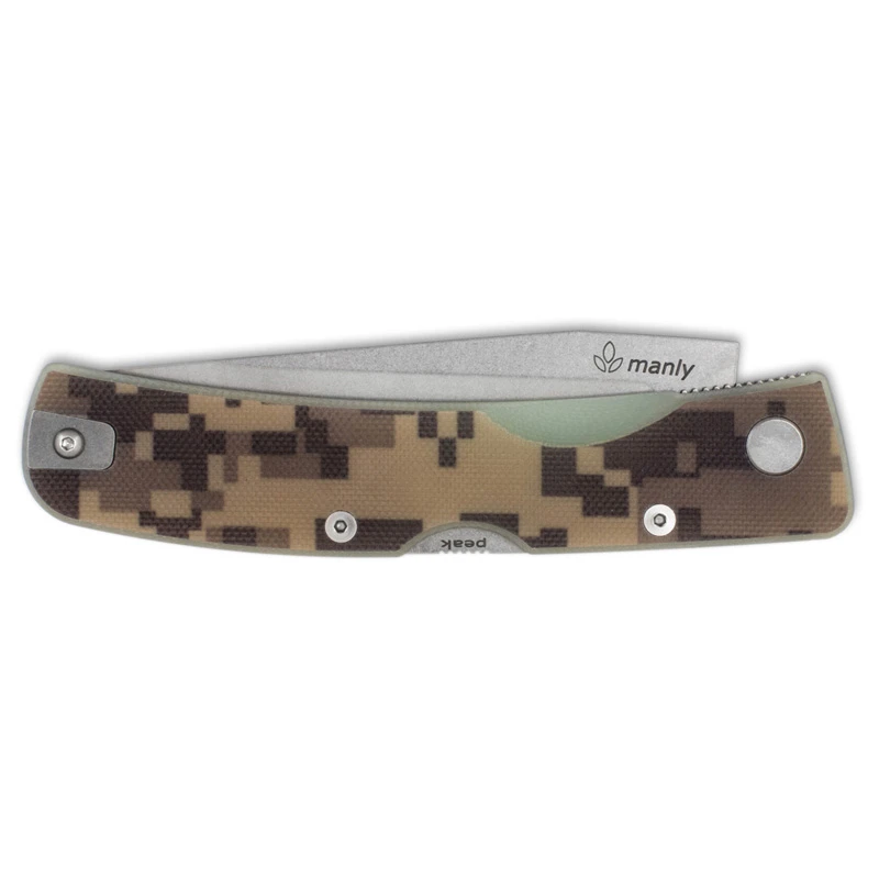 Nóż Manly Peak desert camo Two Hand D2 59-61 HRC