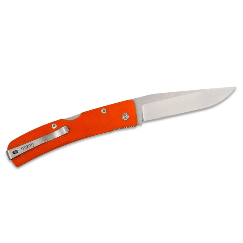 Nóż Manly Peak ORANGE Two Hand D2 59-61 HRC