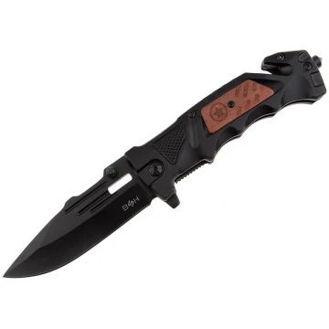 Nóż Ratowniczy sprężynowy BSH Adventure stal nierdzewna 420 