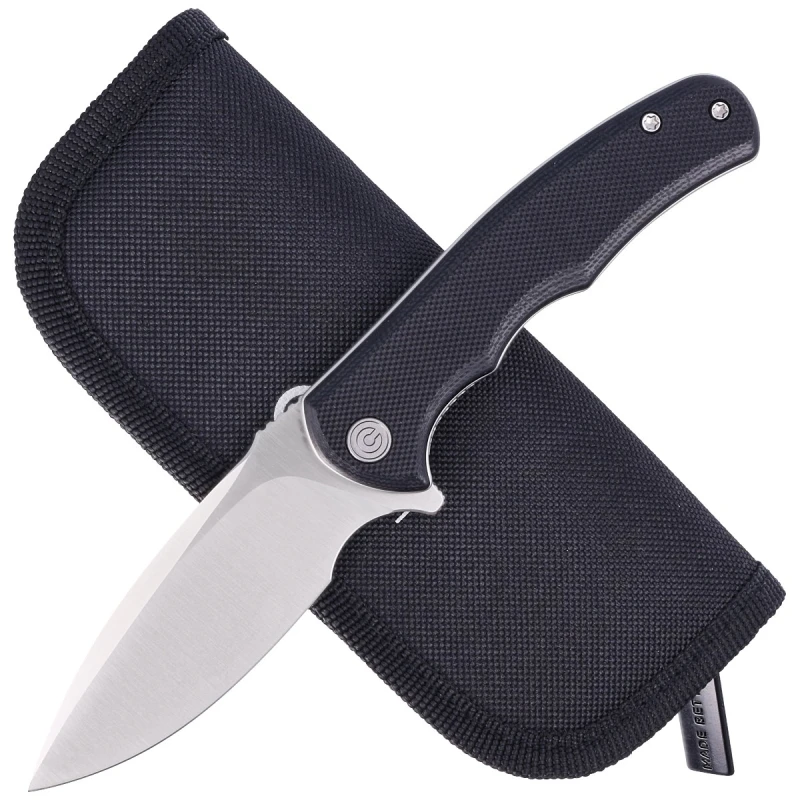 Nóż składany Civivi Mini Praxis Black G10, Satin D2 C18026C-2