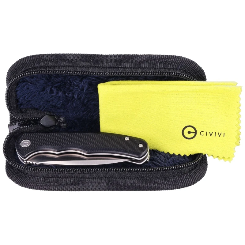 Nóż składany Civivi Mini Praxis Black G10, Satin D2 C18026C-2