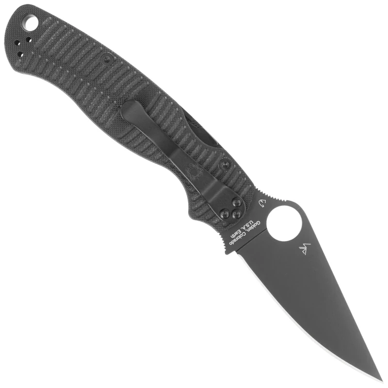 Nóż składany Spyderco Para Military 2 Black G10 DLC CPM MagnaCut by Sal Eric Glesser C81GMCBKP2