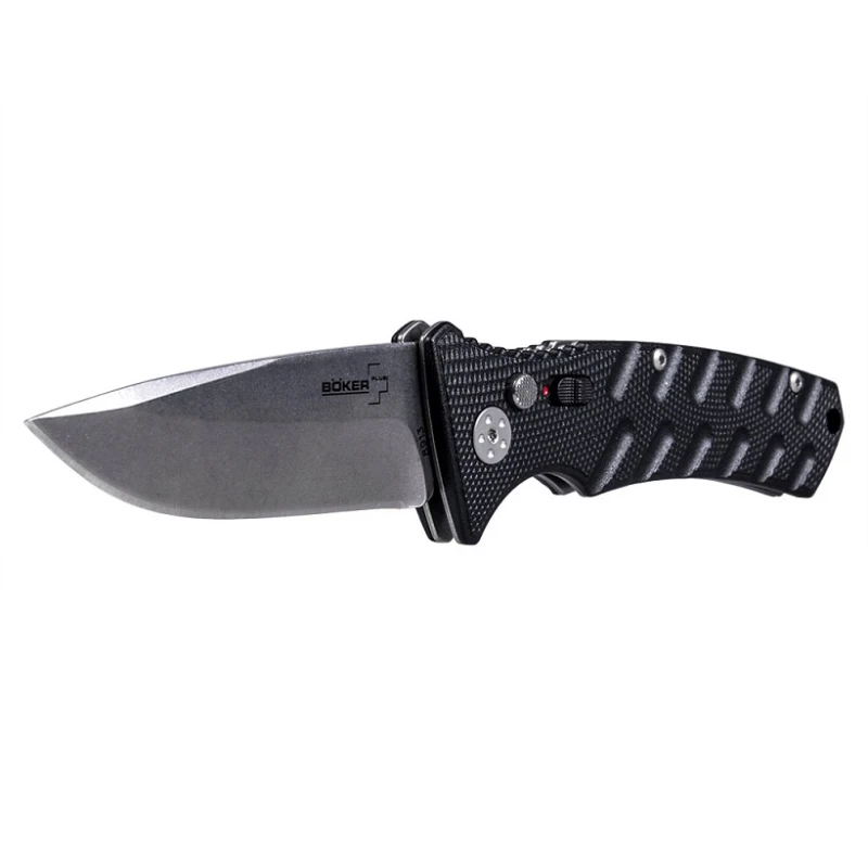 Nóż sprężynowy Boker Plus Strike Spearpoint Black 01BO400