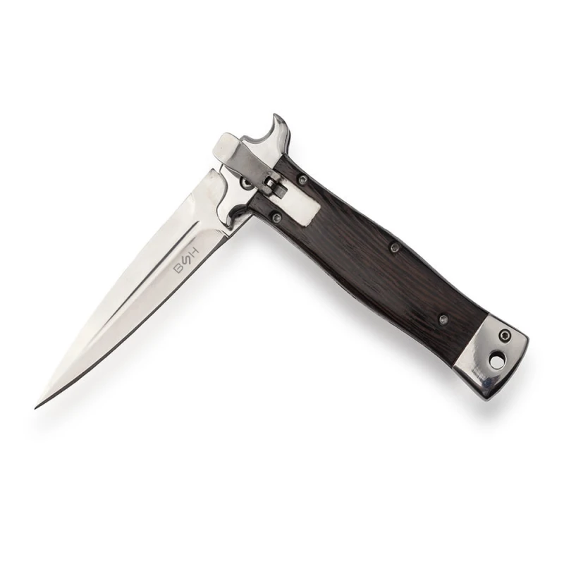 Nóż sprężynowy BSH Adventure N-513D w etui, składany