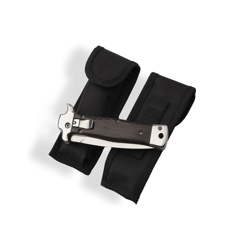 Nóż sprężynowy BSH Adventure N-513D w etui, składany