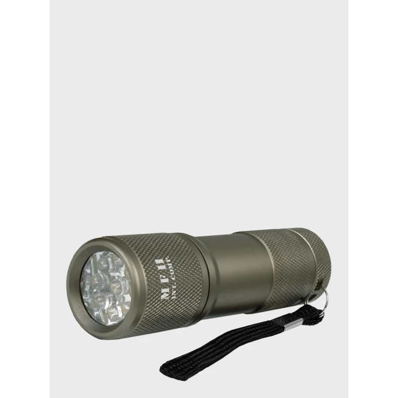 Zestaw Nóż survivalowy oliwkowy, scyzoryk, latarka, karabińczyk MFH 45451B, wyprzedaż