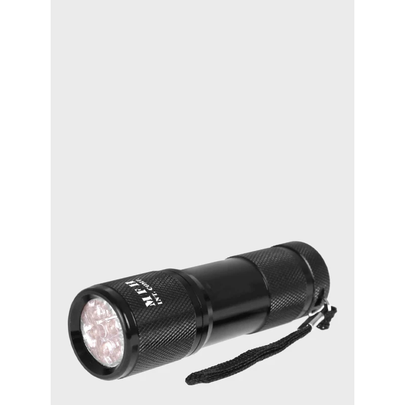 Zestaw Nóż survivalowy czarny, scyzoryk, latarka, karabińczyk MFH 45451A, wyprzedaż