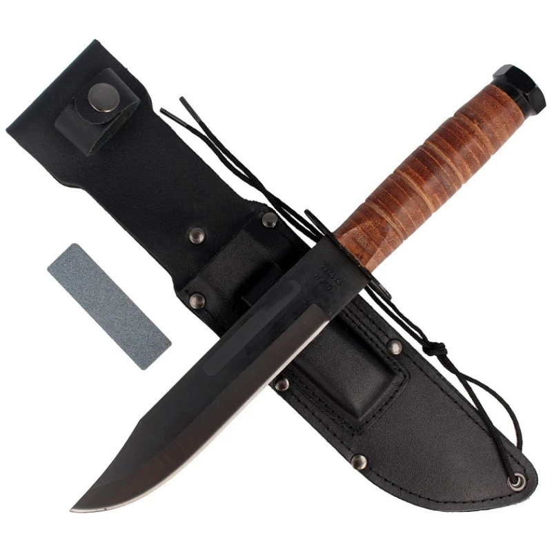 Nóż typu Ka-Bar Leather Herbertz Solingen 180 mm