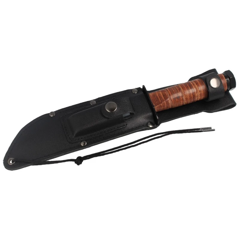 Nóż typu Ka-Bar Leather Herbertz Solingen 180 mm