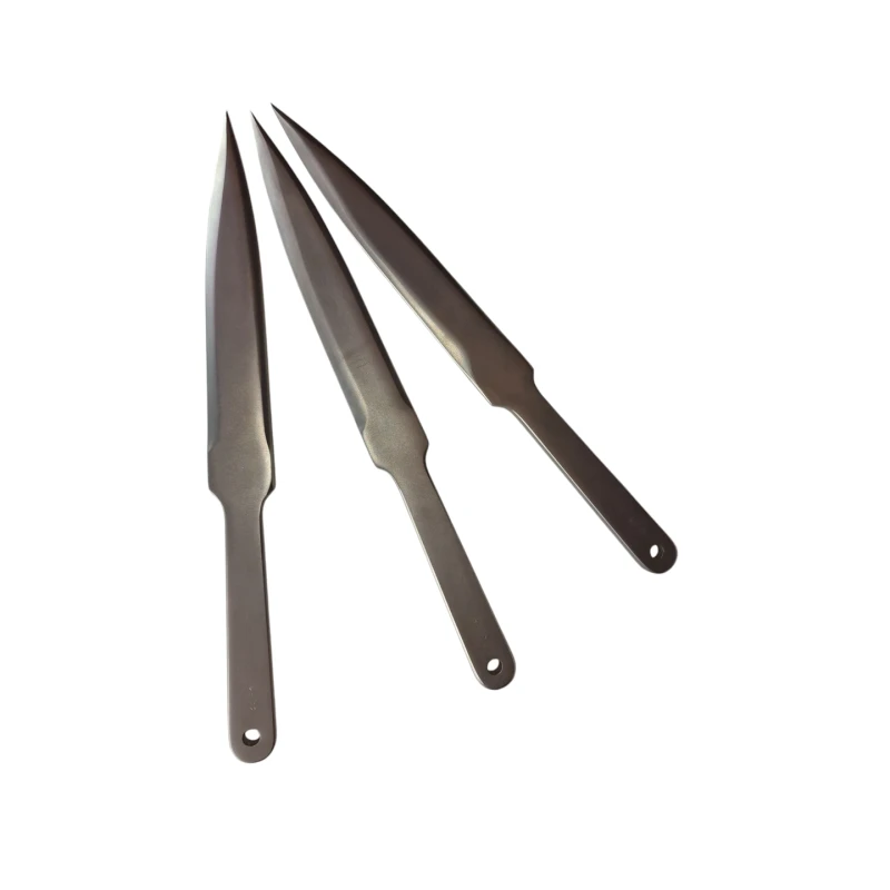 Noże rzutki do rzucania sportowego KAL22 LIDER - 3 szt srebrne, rzemieślnicze