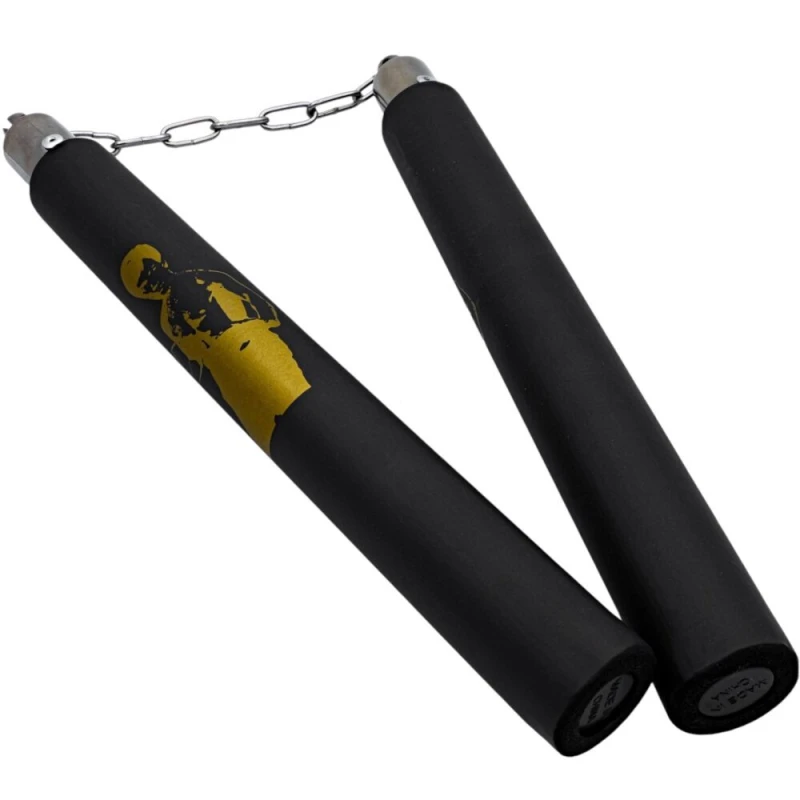Nunchaku treningowe piankowe BRUCE LEE łańcuszek na łożysku 