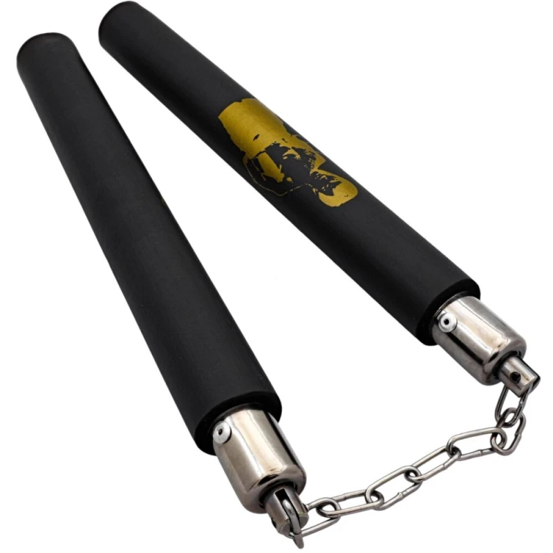Nunchaku treningowe piankowe BRUCE LEE łańcuszek na łożysku 