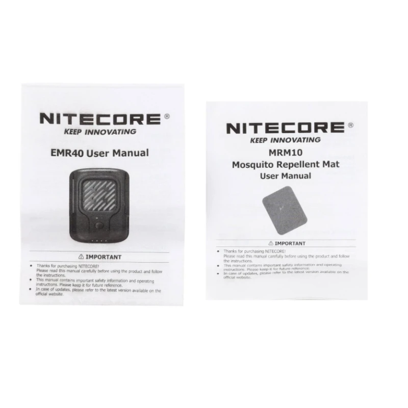 Odstraszacz komarów Nitecore EMR40 Fumigator czarny USB-C do 10h, 5 metrów