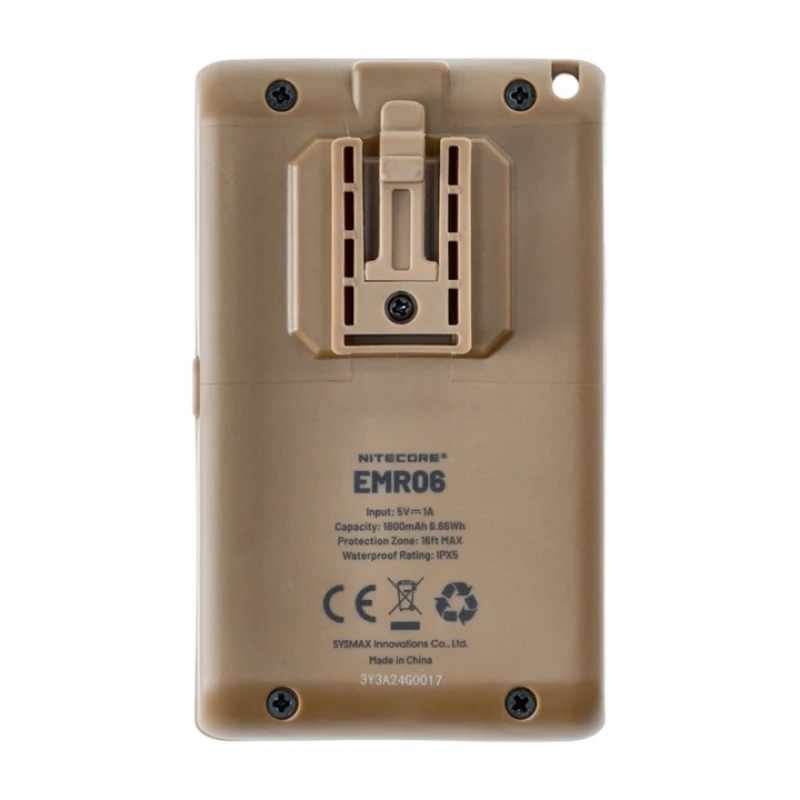 Odstraszacz komarów Nitecore EMR06 Fumigator piaskowy do 3,5h, 5 metrów USB-C