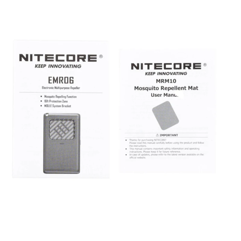 Odstraszacz komarów Nitecore EMR06 Fumigator piaskowy do 3,5h, 5 metrów USB-C