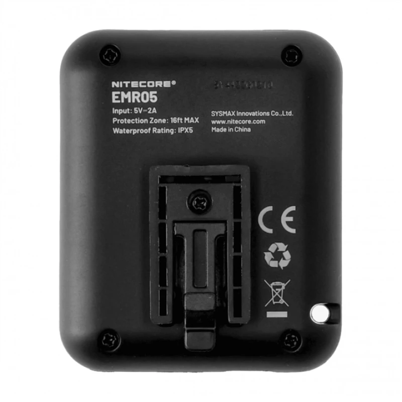 Odstraszacz komarów Nitecore EMR05 Fumigator czarny 5 metrów USB-C