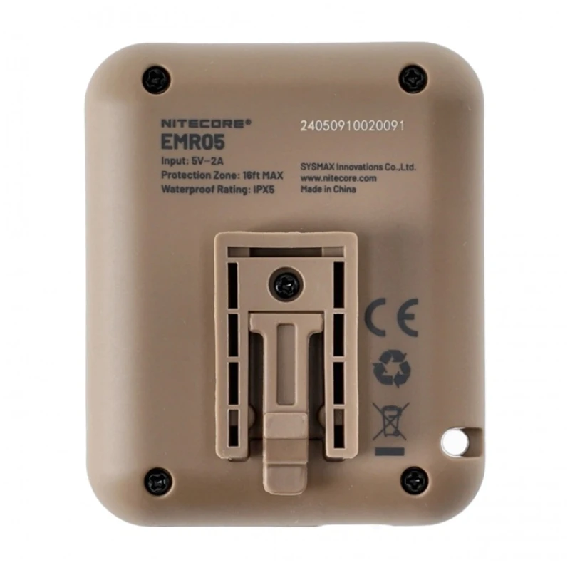 Odstraszacz komarów Nitecore EMR05 Fumigator piaskowy 5 metrów USB-C